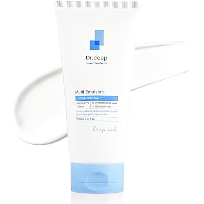 Dr.Deep MULTI EMULSION - LIGHTWEIGHT MOISTURIZER FOR SENSITIVE, DRY & ITCHY SKIN, HYDRATING EMULSION WITH SHEA BUTTER & ALLANTOIN FOR SKIN-BARRIER REPAIR, 5.07 FL. OZ - Image 1